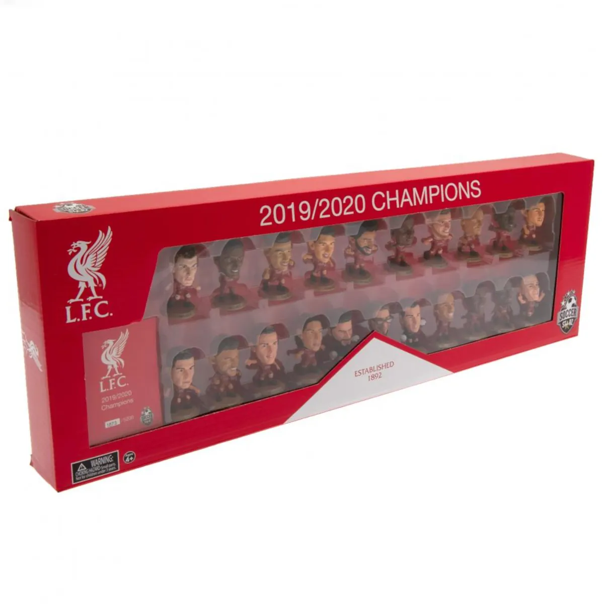 174325 Liverpool FC SoccerStarz 21 Player Team Pack 2019-20 Premier League Champions Collectable Figures Box