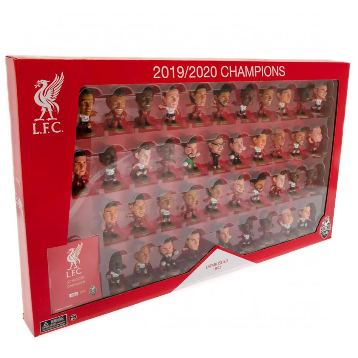 174326 Liverpool FC SoccerStarz 41 Player Team Pack 2019-20 Premier League Champions Collectable Figures Box