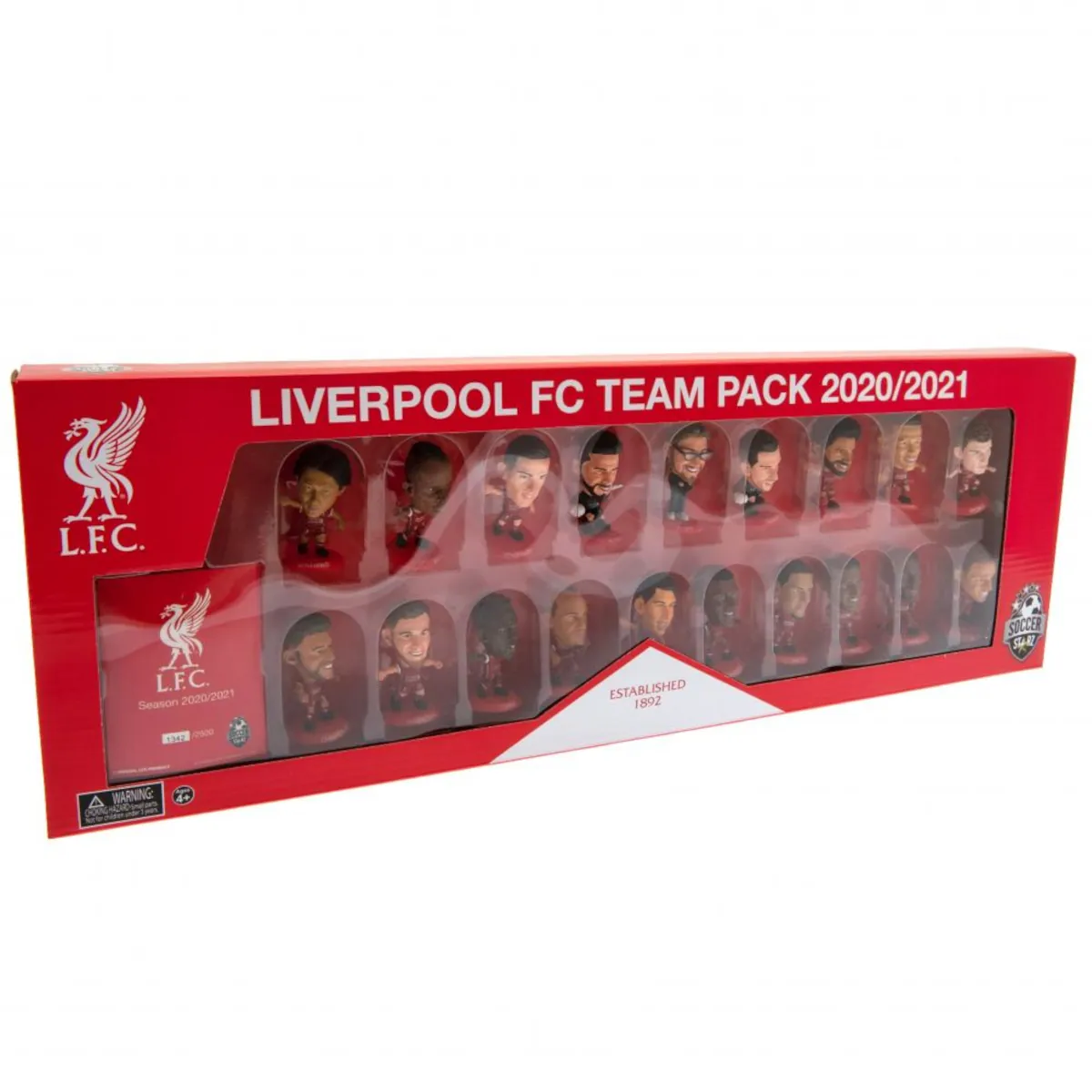 178840 Liverpool FC SoccerStarz 19 Player Team Pack 2020-21 Season Collectable Figures Box
