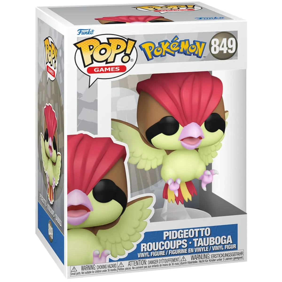 74631 Funko Pop! Games - Pokémon - Pidgeotto Collectable Vinyl Figure Box Front