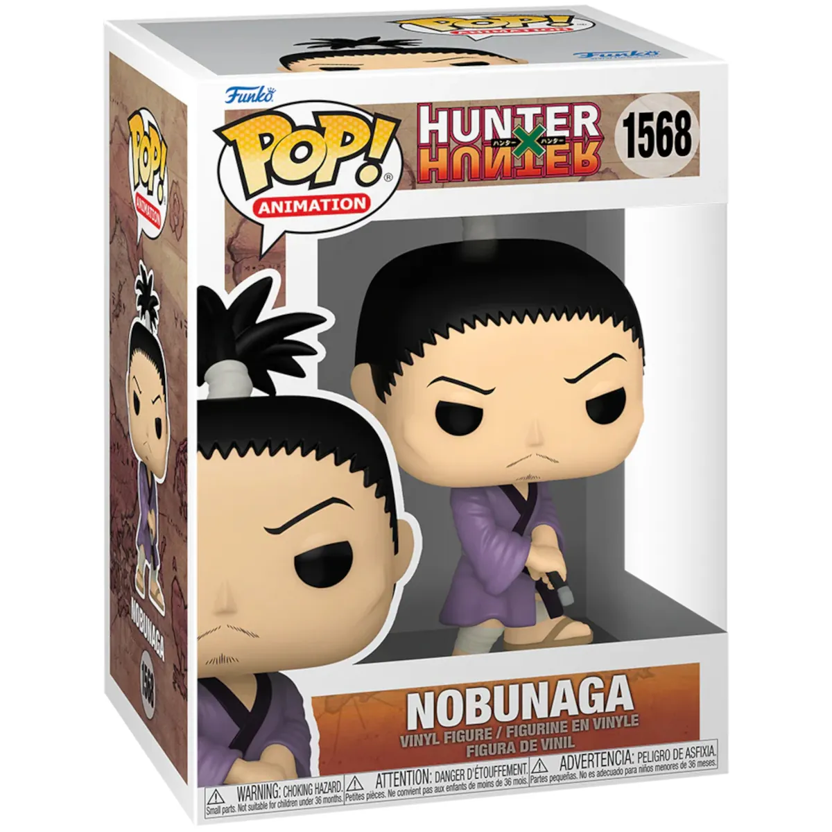75588 Funko Pop! Animation - Hunter x Hunter - Nobunaga Collectable Vinyl Figure Box Front