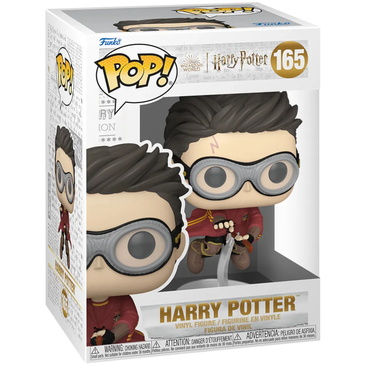76003 Funko Pop! Movies - Harry Potter - Harry Potter (Quidditch Uniform) Collectable Vinyl Figure bOX fRONT