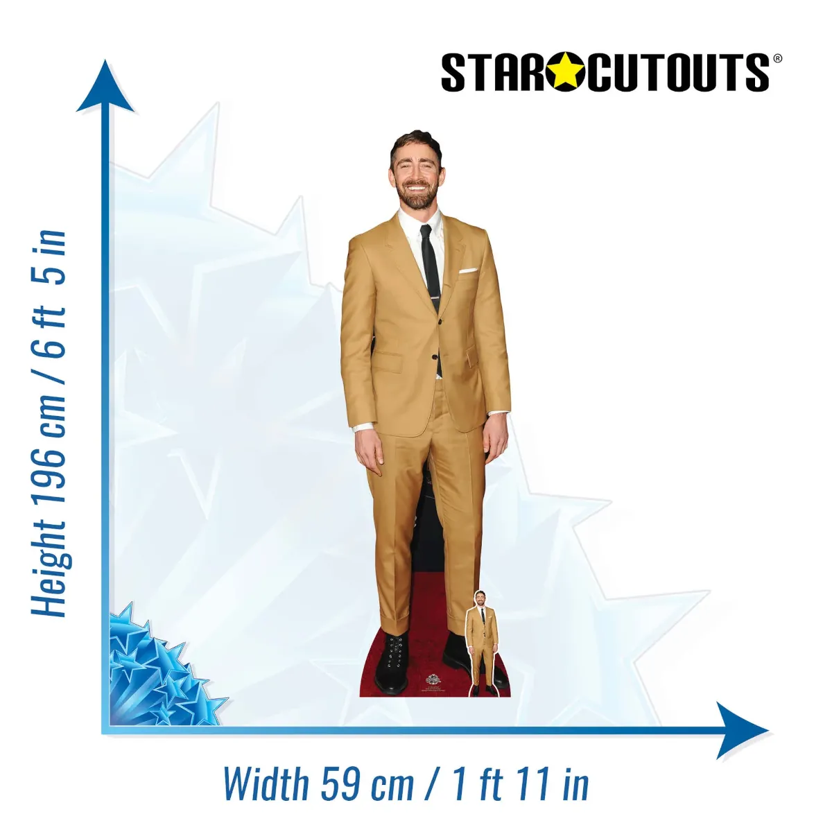 CS1109 Lee Pace 'Suit' (American Actor) Lifesize + Mini Cardboard Cutout Standee Size