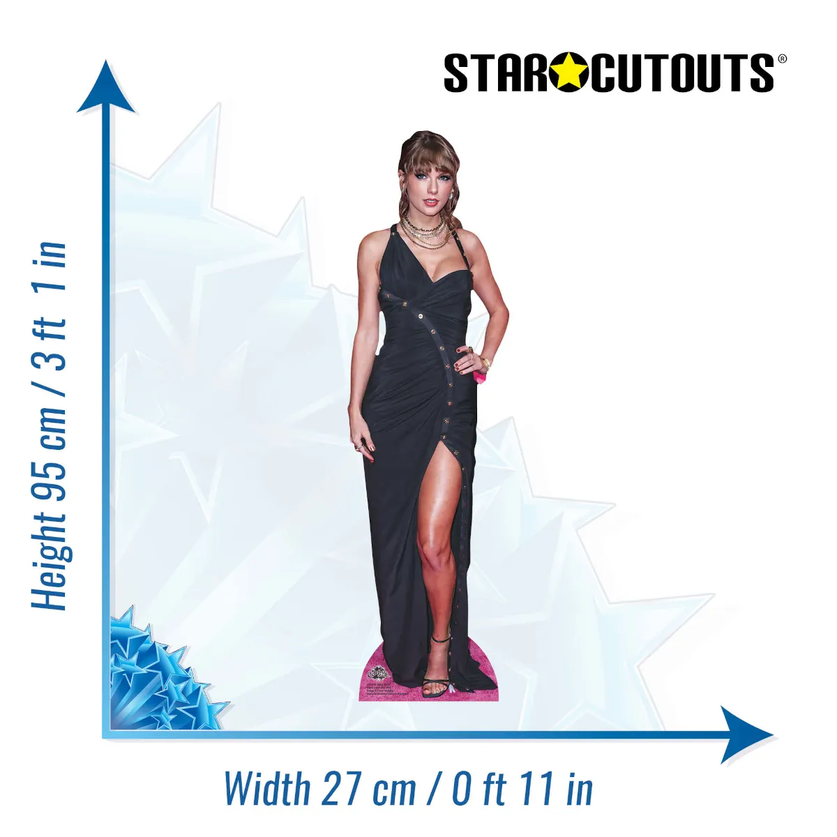 CS1216 Taylor Swift 'Glamorous Pose' (American SingerSongwriter) Mini Cardboard Cutout Standee Size