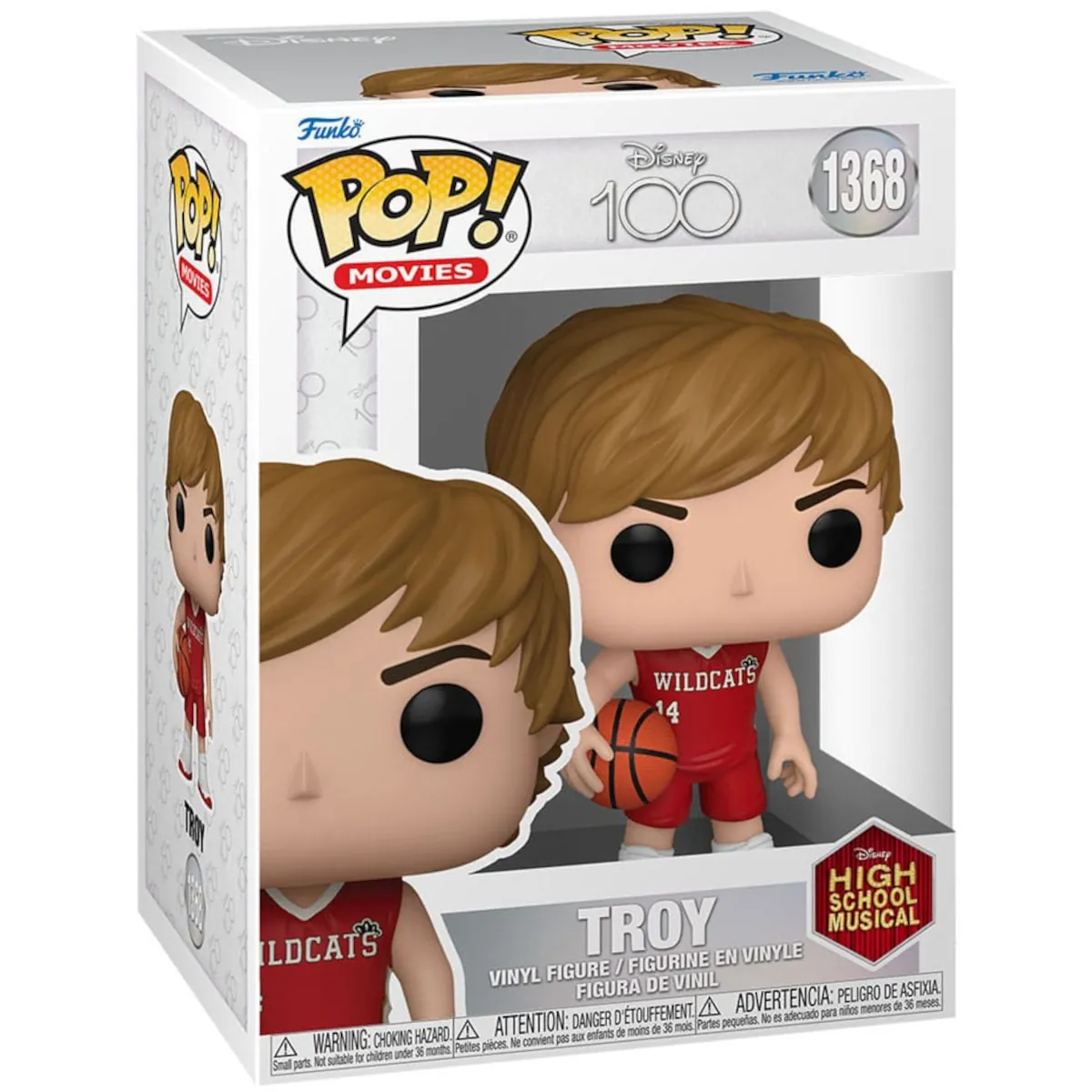 FK67992 Funko Pop! Movies - Disney High School Musical - Troy Collectable Vinyl Figure Box Front