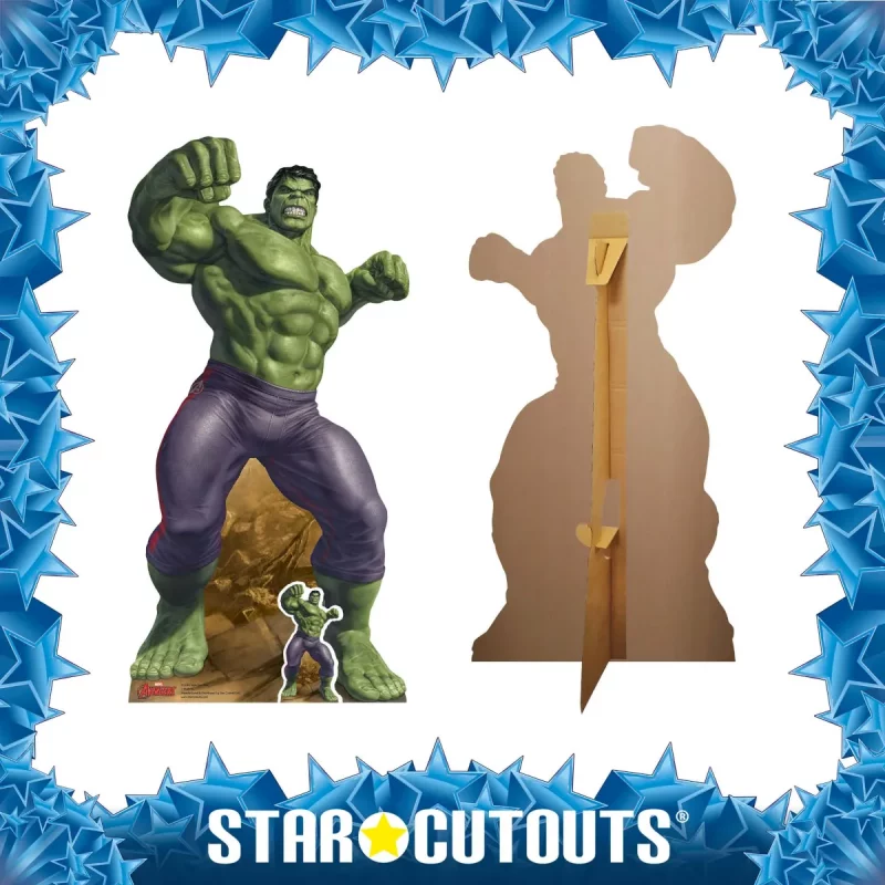 SC4383 The Incredible Hulk 'Comic Book Art' (Marvel Avengers) Mini + Tabletop Cardboard Cutout Standee Frame