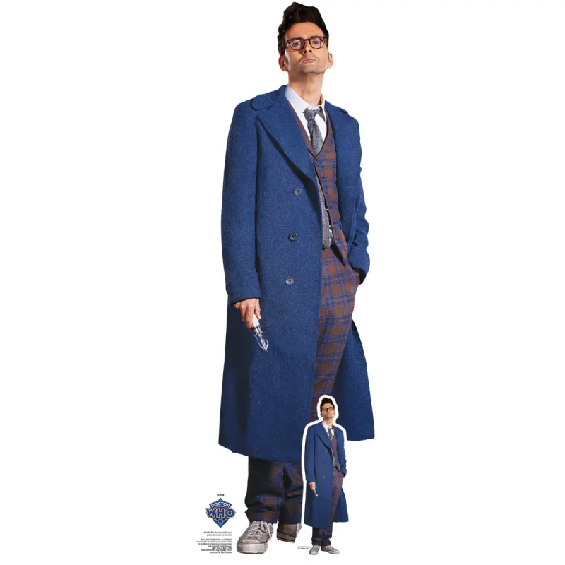 SC4403 The Fourteenth Doctor 'Sonic Screwdriver' (David Tennant) (Doctor Who) Mini + Tabletop Cardboard Cutout Standee Front