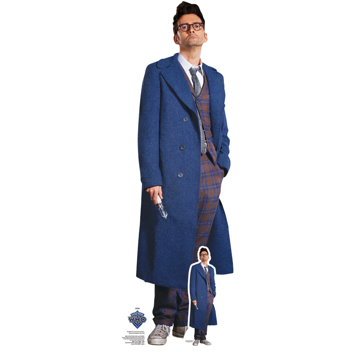 SC4403 The Fourteenth Doctor 'Sonic Screwdriver' (David Tennant) (Doctor Who) Mini + Tabletop Cardboard Cutout Standee Front