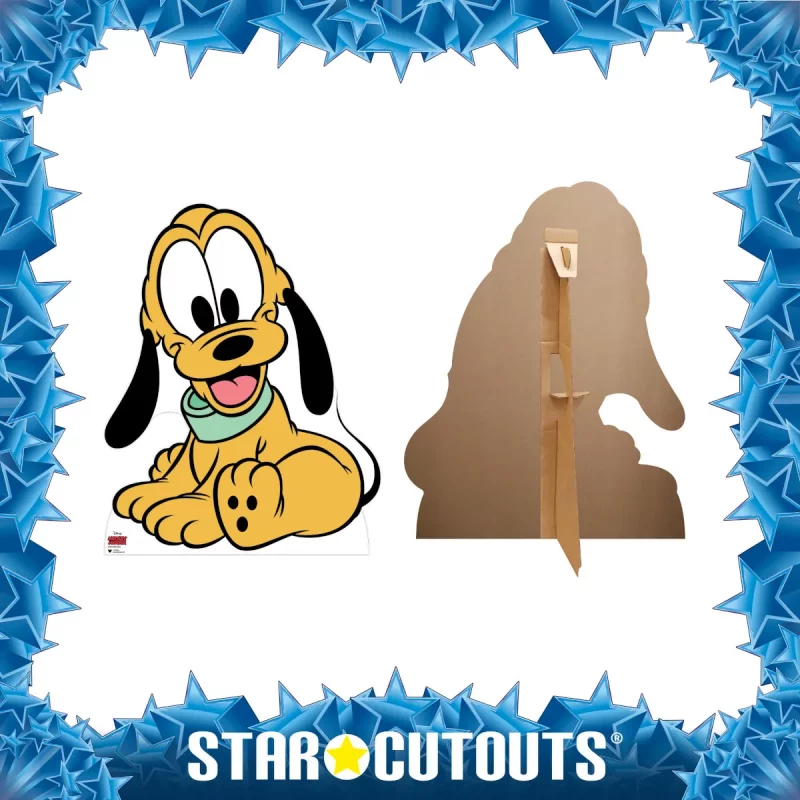 SC4417 Baby Pluto (Disney Mickey Mouse) Official Small Cardboard Cutout Standee Frame