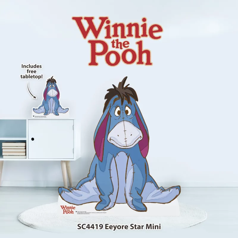 SC4419 Eeyore 'Sitting' (Disney Winnie the Pooh) Mini + Tabletop Cardboard Cutout Standee Room