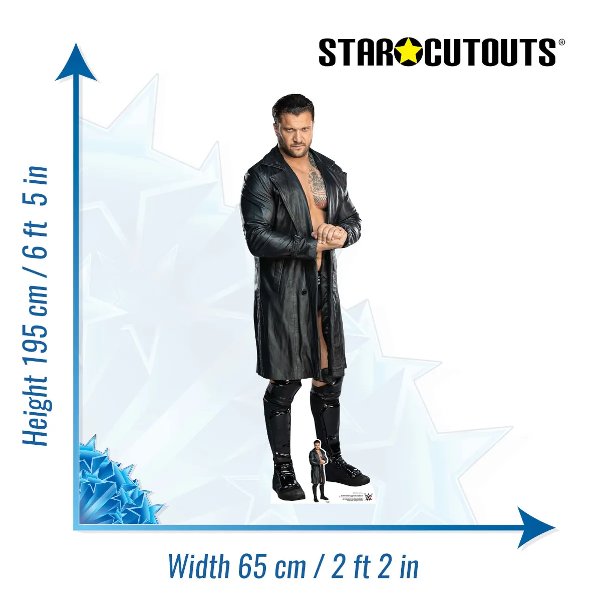 SC4423 Karrion Kross (WWE) Official Lifesize + Mini Cardboard Cutout Standee Size