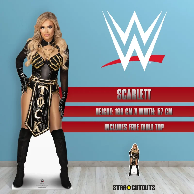 SC4424 Scarlett Bordeaux (WWE) Official Lifesize + Mini Cardboard Cutout Standee Room