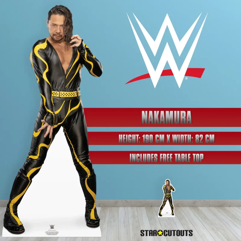 SC4428 Shinsuke Nakamura (WWE) Official Lifesize + Mini Cardboard Cutout Standee Room