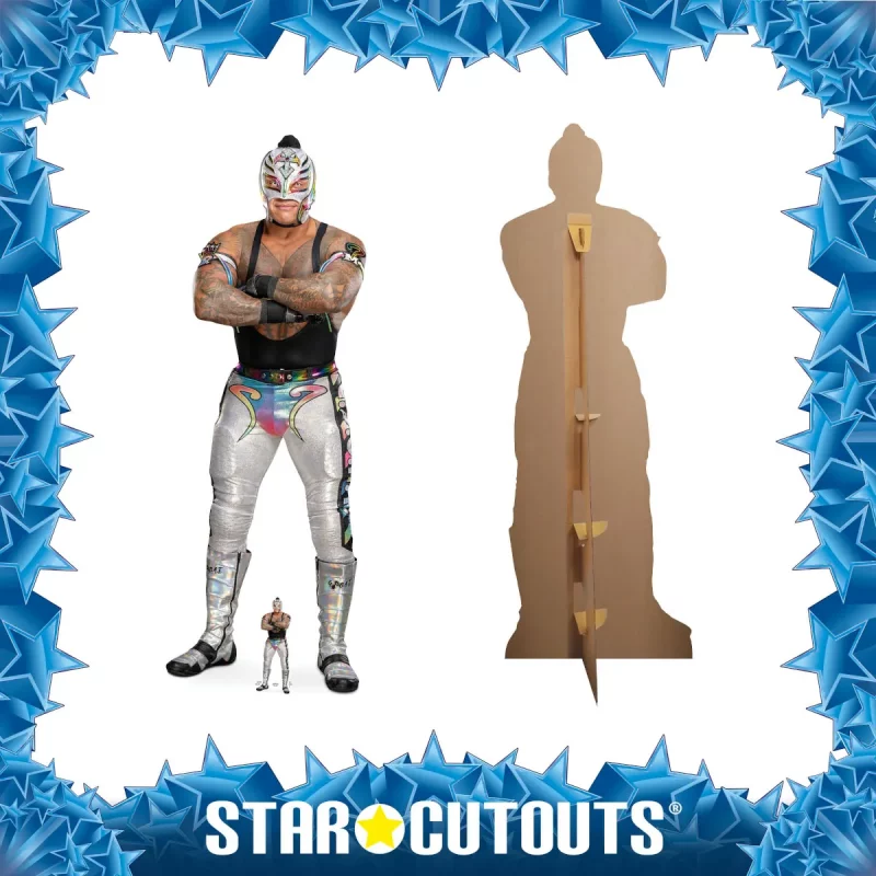 SC4430 Rey Mysterio (WWE) Official Lifesize + Mini Cardboard Cutout Standee Frame