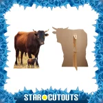 SC4436 Young Bull (Farm Animal) Large + Mini Cardboard Cutout Standee Frame