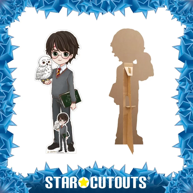 SC4452 Cute Harry Potter 'Animated' Official Mini + Tabletop Cardboard Cutout Standee Frame