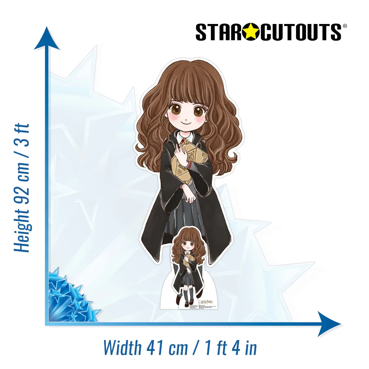 SC4454 Cute Hermione Granger 'Animated' (Harry Potter) Official Mini + Tabletop Cardboard Cutout Standee Size