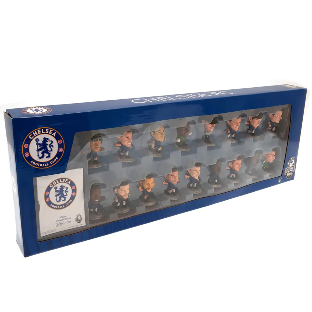 TM-01350 Chelsea FC SoccerStarz 17 Player Team Pack 2022-23 Season Collectable Figures Box