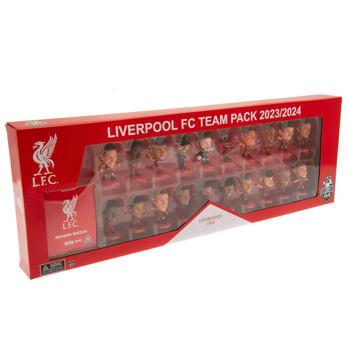 TM-03694 Liverpool FC SoccerStarz 20 Player Team Pack 2023-24 Season Collectable Figures Box