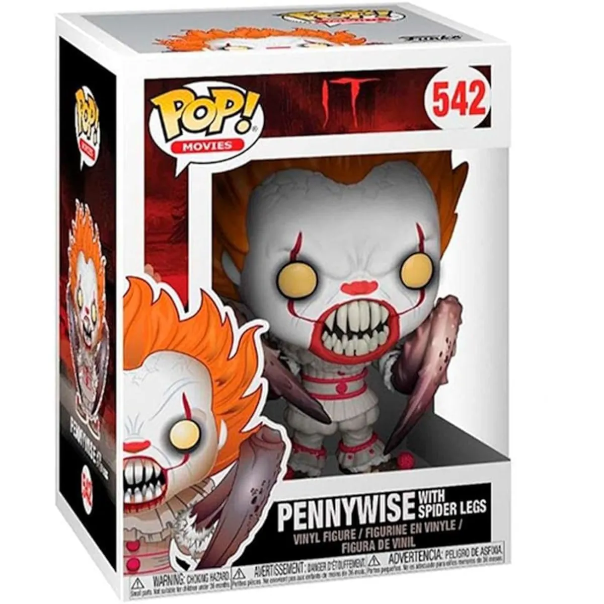 29526 Funko Pop! Movies - IT (2017) - Pennywise with Spider Legs Collectable Vinyl Figure Box Front