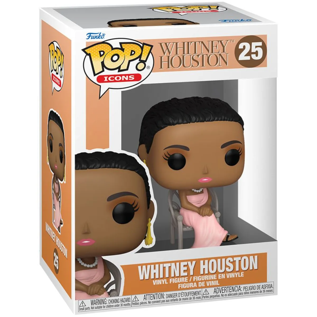 61427 Funko Pop! Icons - Whitney Houston (Debut) Collectable Vinyl Figure Box Front