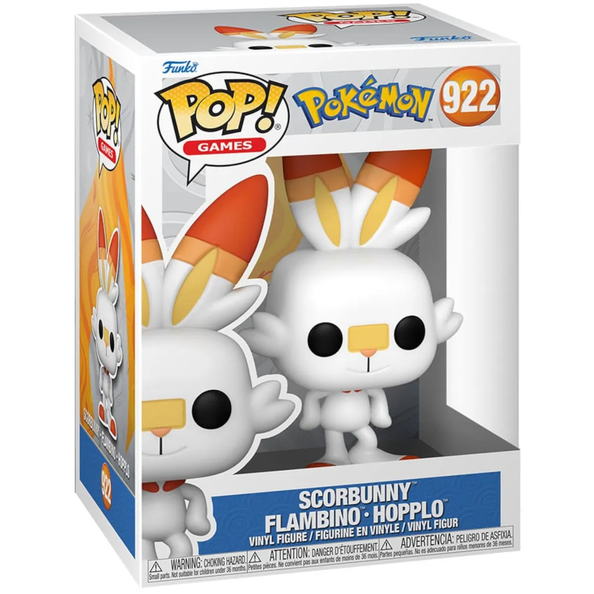 69081 Funko Pop! Games - Pokémon - Scorbunny Collectable Vinyl Figure Box Front