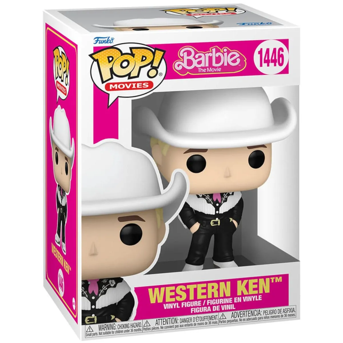 72636 Funko Pop! Movies - Barbie The Movie - Western Ken Collectable Vinyl Figure Box Front