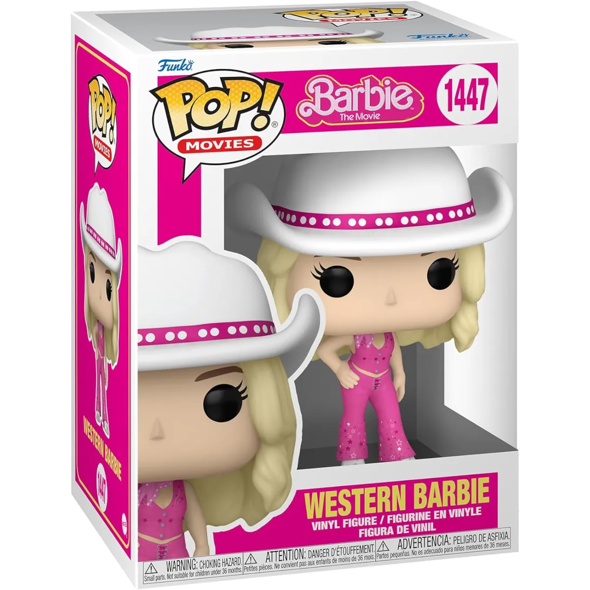 72637 Funko Pop! Movies - Barbie The Movie - Western Barbie Collectable Vinyl Figure Box Front