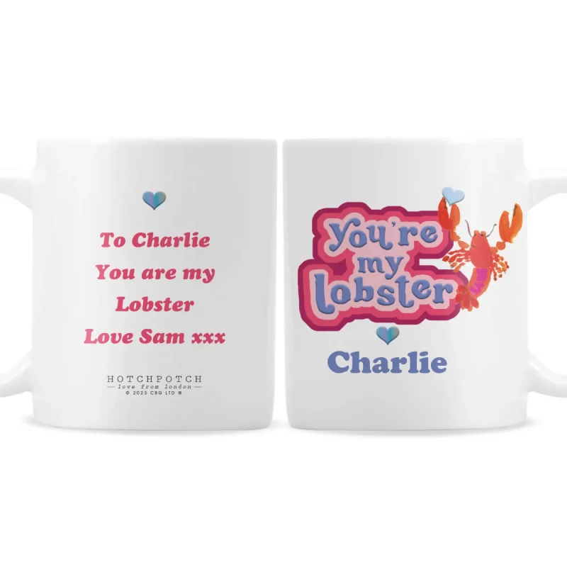 Personalised Hotchpotch 'You're My Lobster' Ceramic Mug - Cutouts and ...