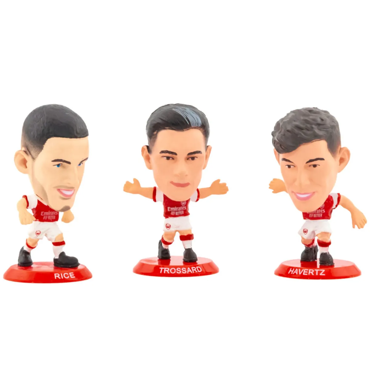 TM-04895 Arsenal F.C. SoccerStarz Collectable Figures (3-Pack) - Havertz, Rice & Trossard