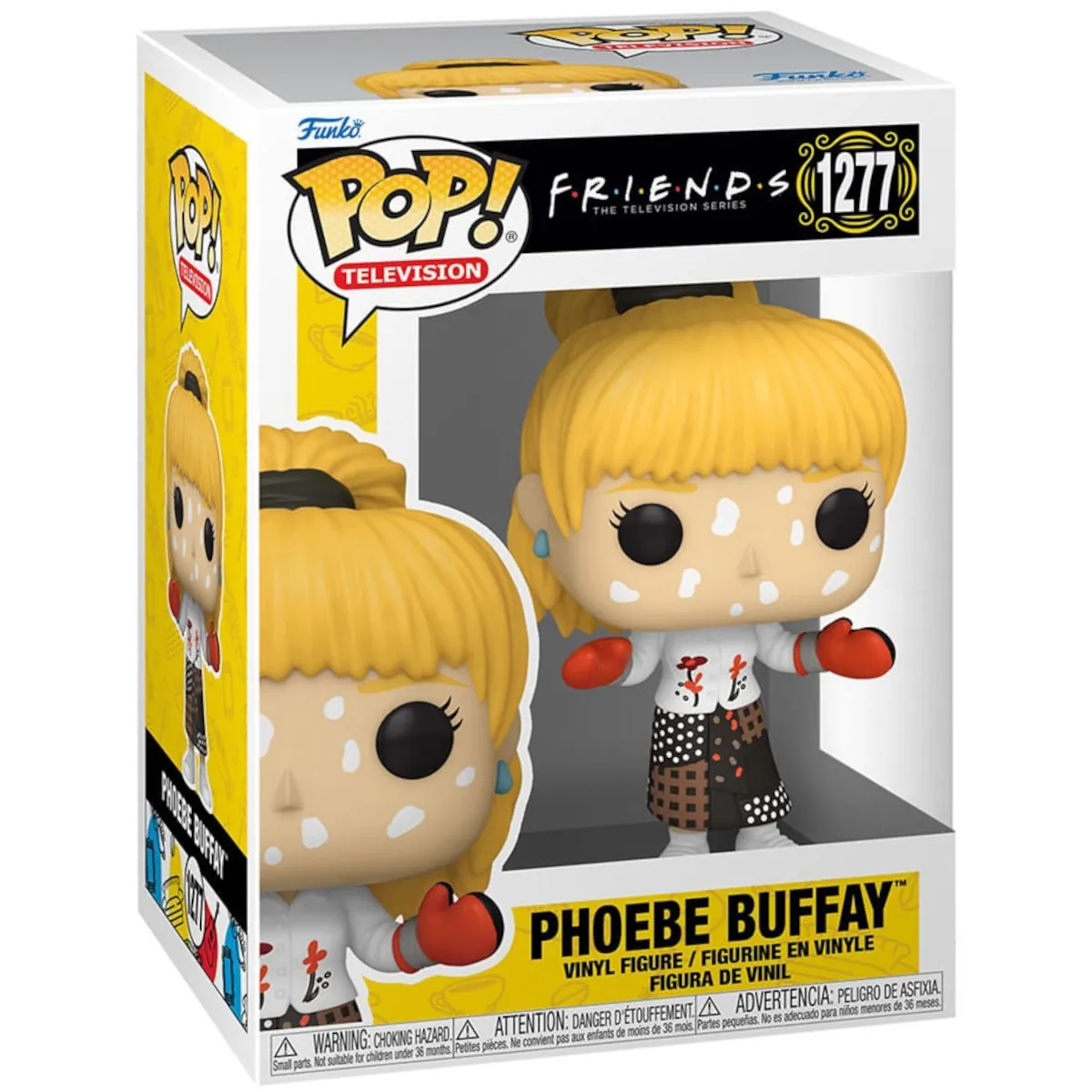 65677 Funko Pop! Television - Friends - Phoebe Buffay with Chicken Pox Collectable Vinyl Figure Box Front