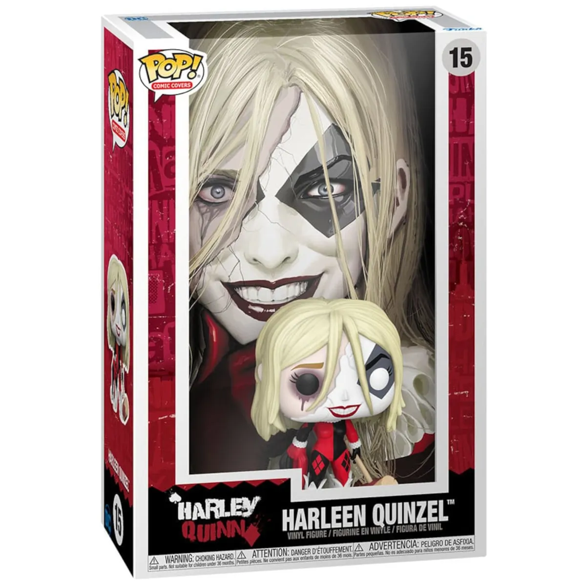 72502 Funko Pop! Comic Covers - Harley Quinn - Harleen Quinzel Collectable Vinyl Figure Box Front
