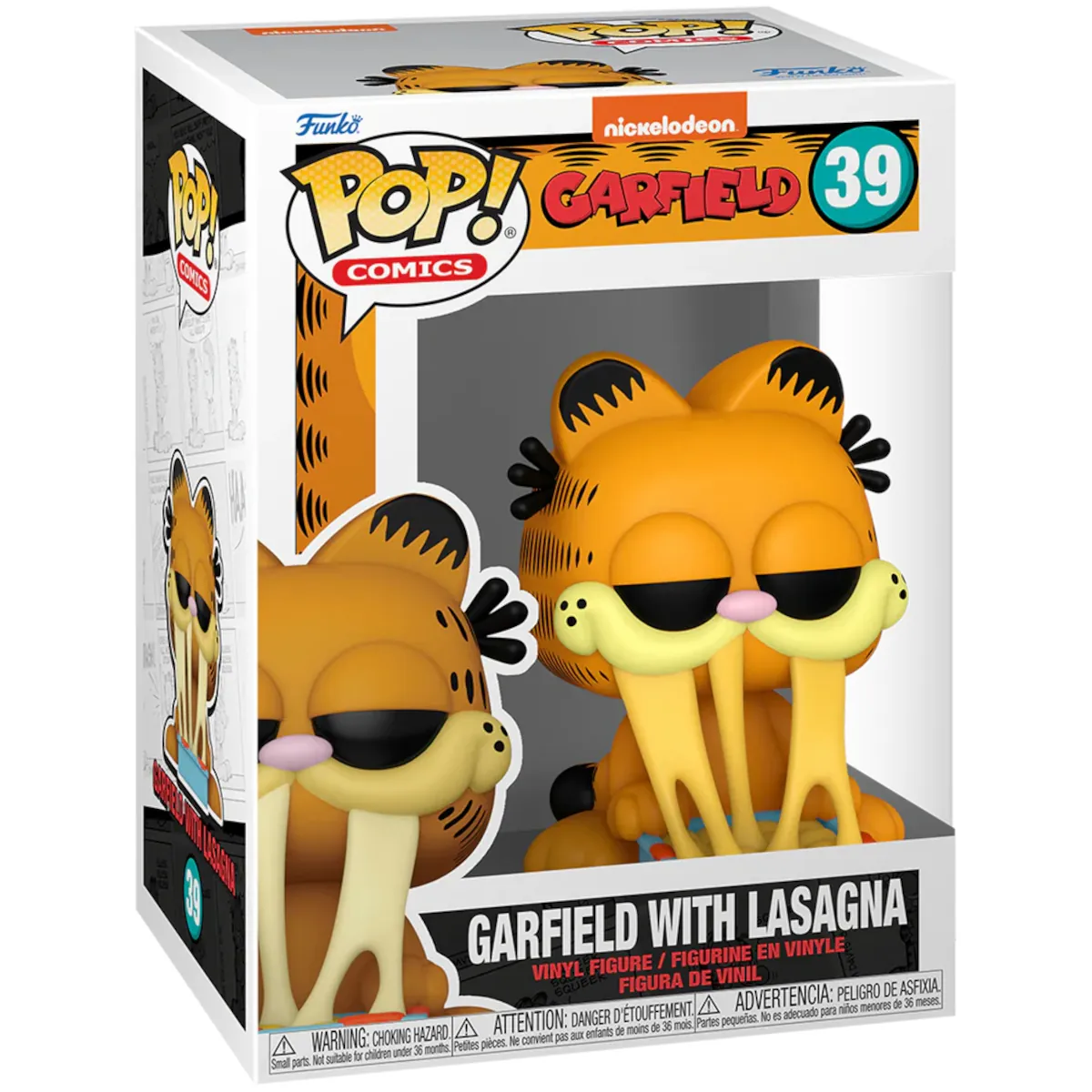 80161 Funko Pop! Comics - Garfield - Garfield with Lasagna Collectable Vinyl Figure Box Front