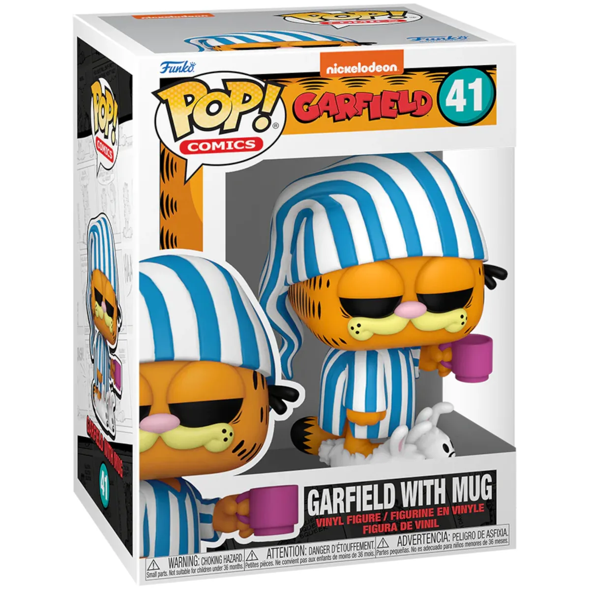 80162 Funko Pop! Comics - Garfield - Garfield with Mug Collectable Vinyl Figure Box Front