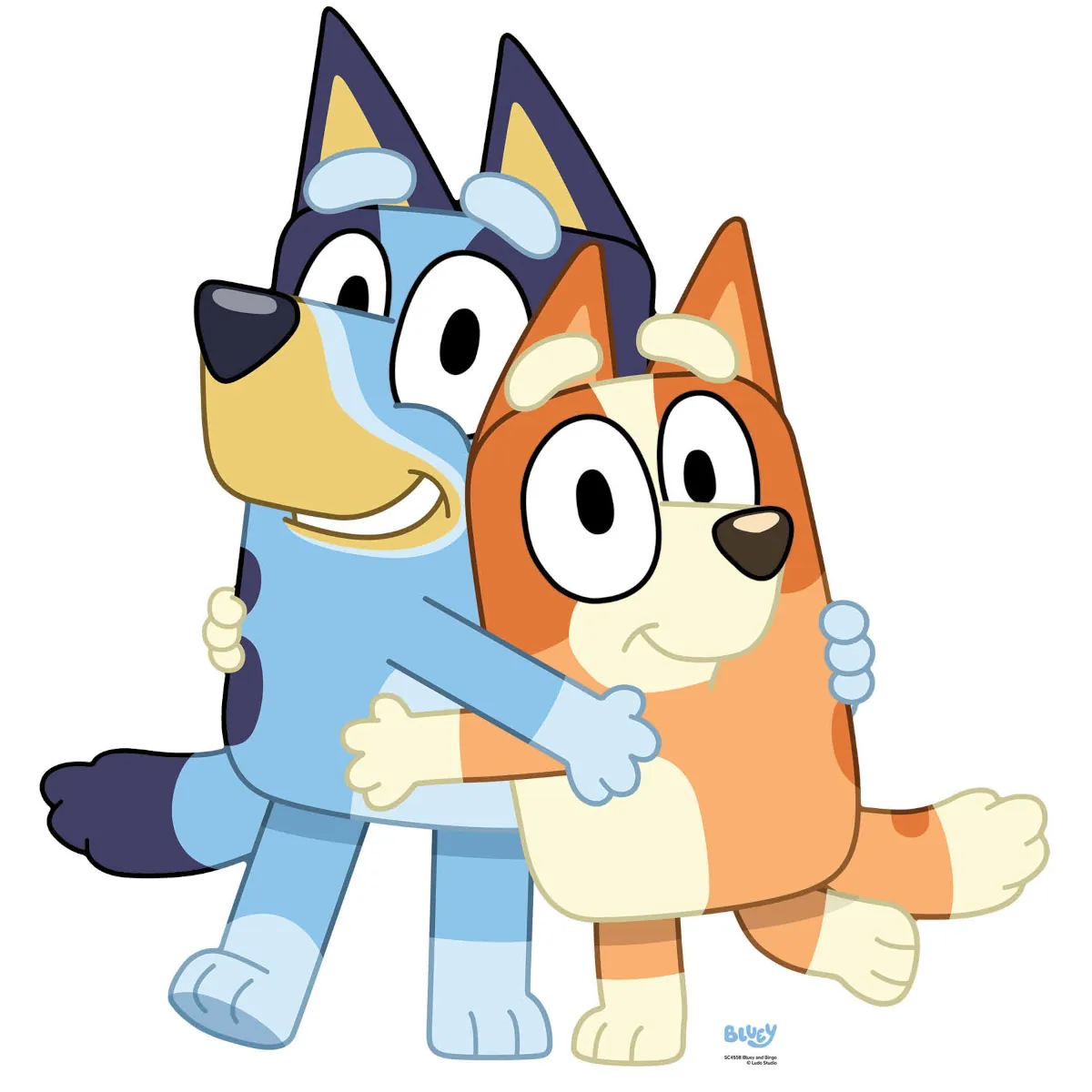 SC4558 Bluey & Bingo (Bluey Television Series) Official Mini Cardboard Cutout Standee Front
