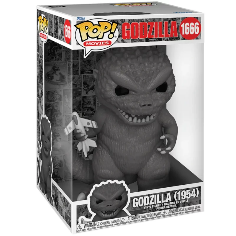 80881 Funko Pop! Movies - Godzilla (70th Anniversary) - Godzilla (1954) Super Sized Collectable Vinyl Figure Box Front